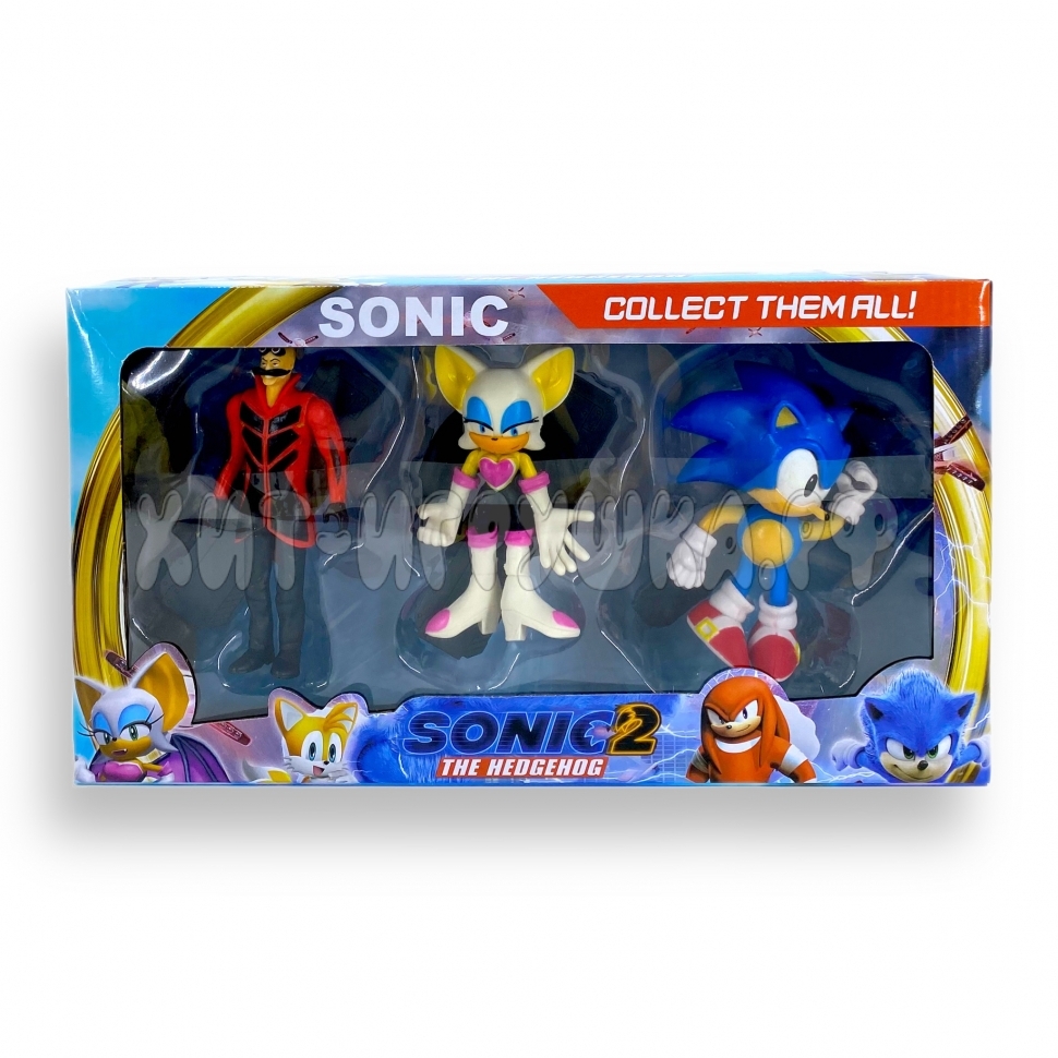 Фигурки СОНИК SONIC2 3 шт в ассортименте B9284-3 / b9286-3 купить по  оптовой цене | Хит Игрушка.